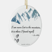 私は山失ったの中にいない場所… セラミックオーナメント (右)