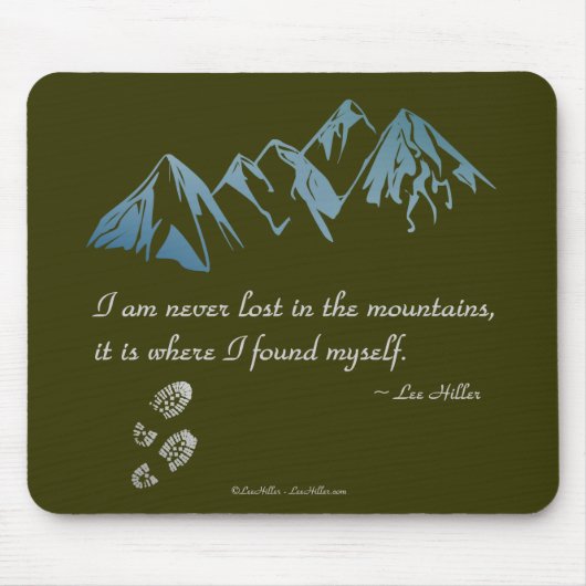 私は山失ったの中にいない場所… マウスパッド (正面)