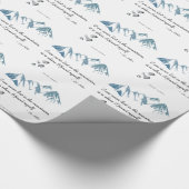 私は山失ったの中にいない場所… ラッピングペーパー (角)