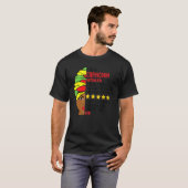 私は山羊座女性レトロ黒人歴史月Af Tシャツ (正面フル)