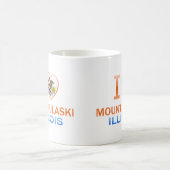 私は山Pulaski、ILを愛します コーヒーマグカップ (中央)