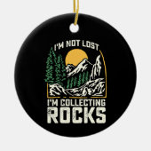 私は岩を集失っためているわけではない セラミックオーナメント (正面)