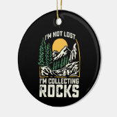 私は岩を集失っためているわけではない セラミックオーナメント (左)