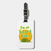 私は島の時間にあります! ラゲッジタグ (正面縦)