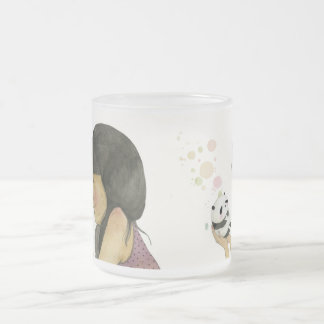 私は崇拝します フロストグラスマグカップ