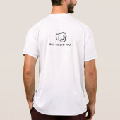 私は崇拝のために作られたので、あなたもそうである Tシャツ (裏面)