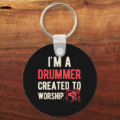 私は崇拝のために作られたドラマーだ キーホルダー (正面)