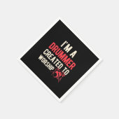 私は崇拝のために作られたドラマーだ スタンダードカクテルナプキン (角)