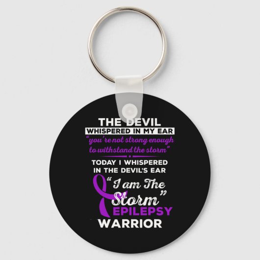 私は嵐てんかん戦士だ キーホルダー (正面)