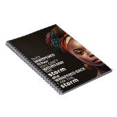 私は嵐に強いビジネス女性の母 ノートブック (右側)