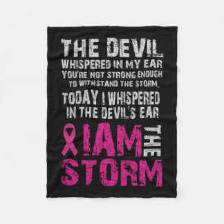 私は嵐の乳がん認識度心地よい フリースブランケット