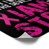 私は嵐の乳がん認識度心地よい ポスター (角)