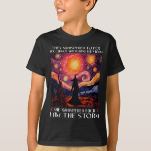 私は嵐の乳がん魔女ハロウィンスター Tシャツ