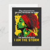 私は嵐の十二分に彼らは彼女にささやいた インビテーションポストカード (正面/裏面)