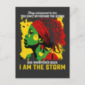 私は嵐の十二分に彼らは彼女にささやいた インビテーションポストカード (正面)