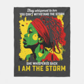 私は嵐の十二分に彼らは彼女にささやいた フリースブランケット (正面)