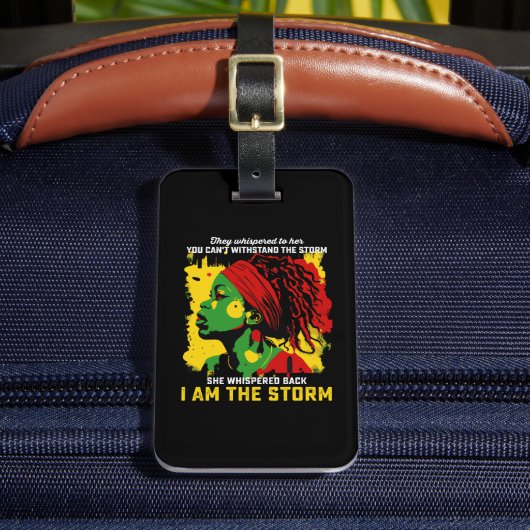 私は嵐の十二分に彼らは彼女にささやいた ラゲッジタグ (正面インサイチュ2)