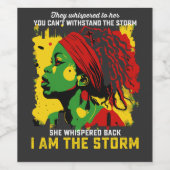 私は嵐の十二分に彼らは彼女にささやいた ワインラベル (シングルラベル)