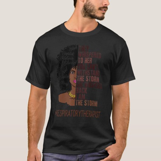 私は嵐の呼吸セラピストアフリカのアメリ Tシャツ (正面)