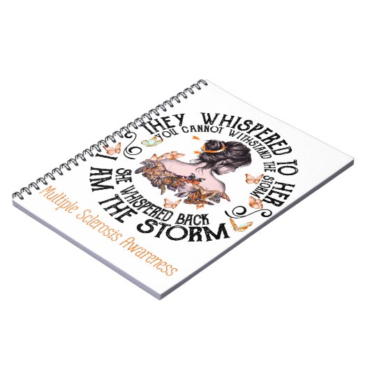 私は嵐の多発性硬化症認識度 ノートブック (左側)