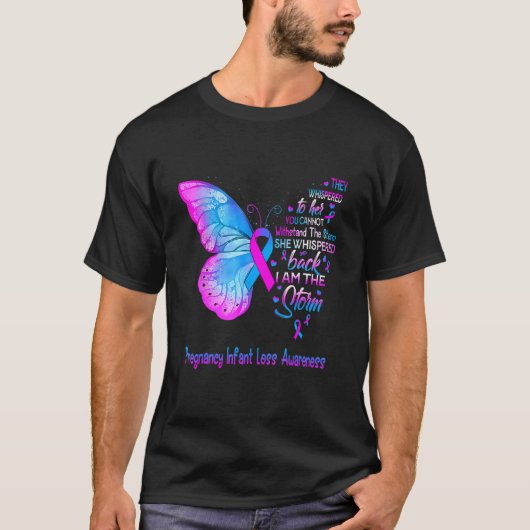 私は嵐の妊娠乳児喪失認識度だが Tシャツ (正面)