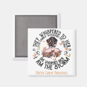 私は嵐の子宮がん認識度 マグネット (正面/裏面)