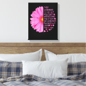 私は嵐の強い女性の乳がん戦士P キャンバスプリント (インサイチュ (寝室))