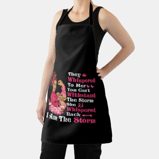 私は嵐の強い女性乳がん戦士 エプロン (インサイチュ)