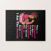 私は嵐の強い女性乳がん戦士 ジグソーパズル (横)