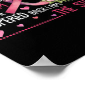 私は嵐の強い女性乳がん戦士 ポスター (角)