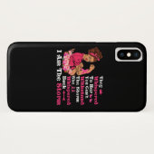 私は嵐の強い女性乳がん戦士 Case-Mate iPhoneケース (裏面(横))