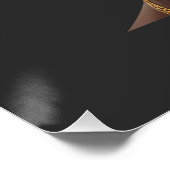 私は嵐の強い黒人女性タイポグラフィ芸術 ポスター (コーナー)