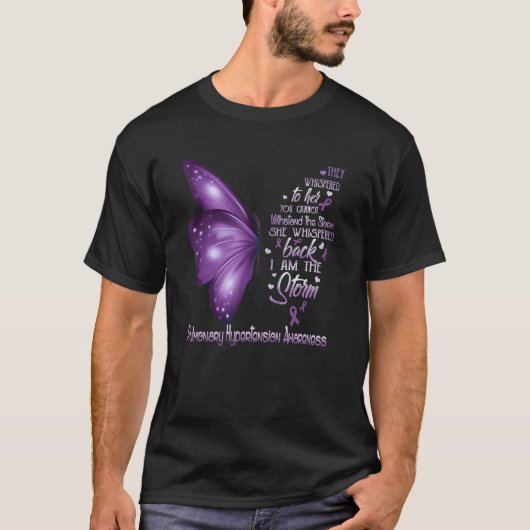 私は嵐の肺高血圧症認識度部 Tシャツ (正面)