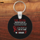 私は嵐の鎌状赤血球戦士だ キーホルダー (正面)
