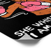 私は嵐の黒アフリカ人女性の乳がんAである ポスター (角)