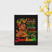 私は嵐の黒人女性ブラックヒストリー月 カード (黄色い花)