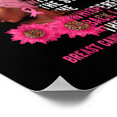 私は嵐の黒人女性乳がん生存者Pだ ポスター (角)