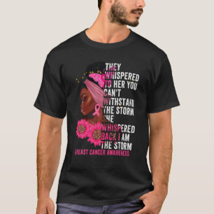 私は嵐の黒人女性乳がん生存者Pだ Tシャツ