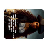 私は嵐の黒人女海賊アート マグネット (横)