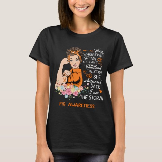 私は嵐のMS認識度 Tシャツ (正面)