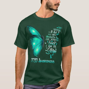 私は嵐のPTSD認識度蝶 Tシャツ