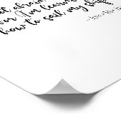 私は嵐を恐れていないリトル女性引用文 ポスター (角)