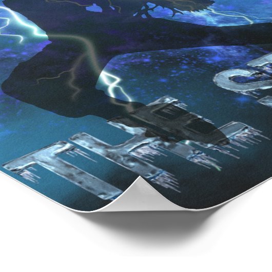 私は嵐を通してそれを作った – キリスト教の信仰 ポスター (角)