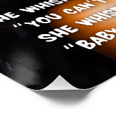 私は嵐ブラックウーマンウォーター色のフローラアート ポスター (コーナー)