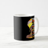 私は嵐メラニン女性ブラックヒストリークイーンW コーヒーマグカップ (正面右)