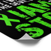 私は嵐メンタルヘルス認識度グリーンリブ ポスター (角)