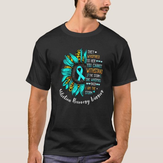 私は嵐　依存症からの回復の戦士 Tシャツ (正面)