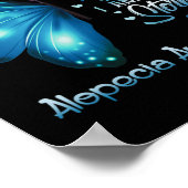 私は嵐Alopecia認識度蝶 ポスター (角)