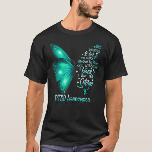 私は嵐PTSD認識度蝶 Tシャツ