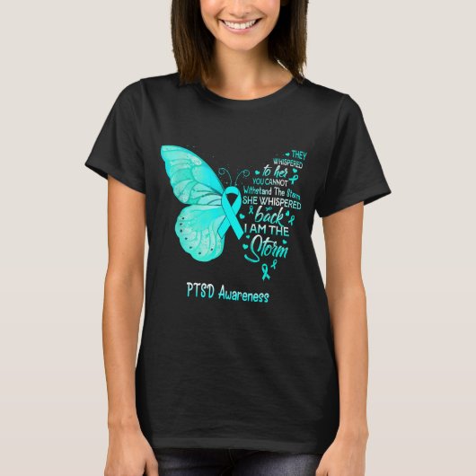 私は嵐PTSD認識度 Tシャツ (正面)